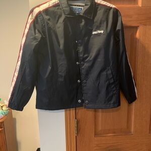 New Old Navy Kids Black and Red Raincoat Water-Resistant Lightweight. Size 8M